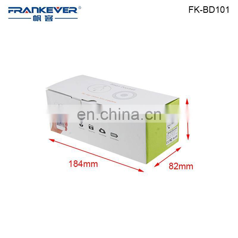 FRANKEVER US Mini Smart Doorbell Wide Angle Monitoring APP Controlled Wifi Doorbell