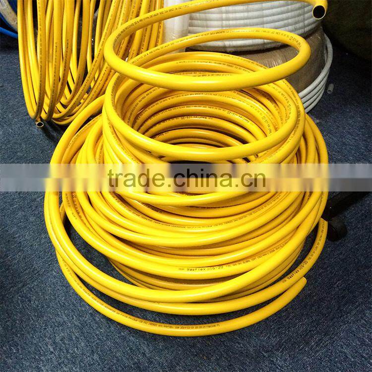 Tubomart Wholesale new style metal and plastic pipe flexible yellow pvc gas pipe with standard