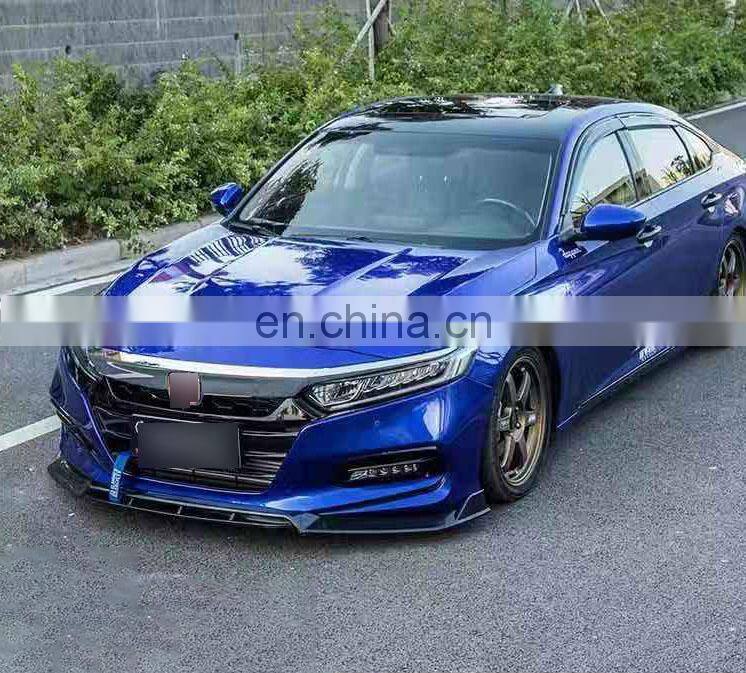 4 pcs carbon fiber front lip splitter for Accord 2018-2020 front shovel