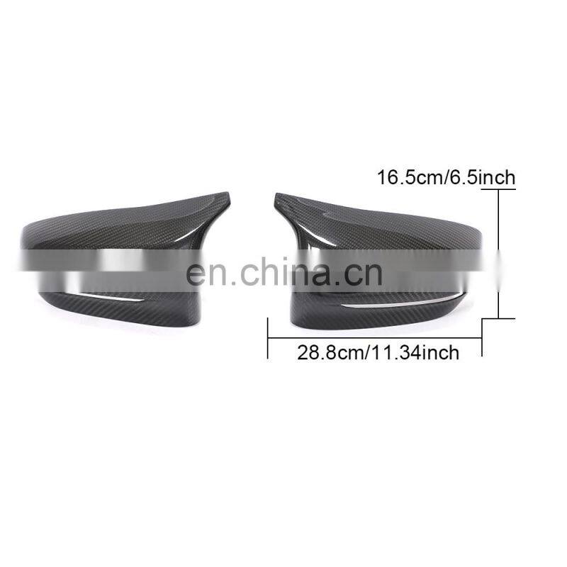 Modify Luxury 3Series F90 Carbon Fiber Car Rear Mirror Cover Caps for BMW F90 M5 Sedan 4-Door 2018-2020 RHD