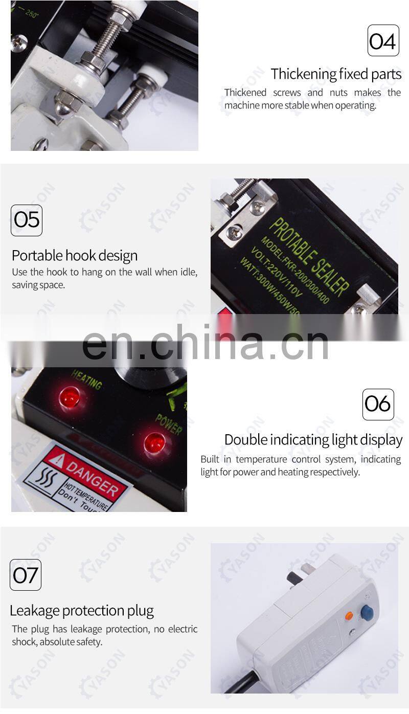 FKR-200 Pliers Plier Hand Folder Plastic Bag Sealing Machine Portable Bag Sealer