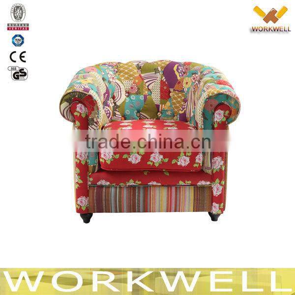 WorkWell modern design upholstered fabric mini sofa Kw-D4045A