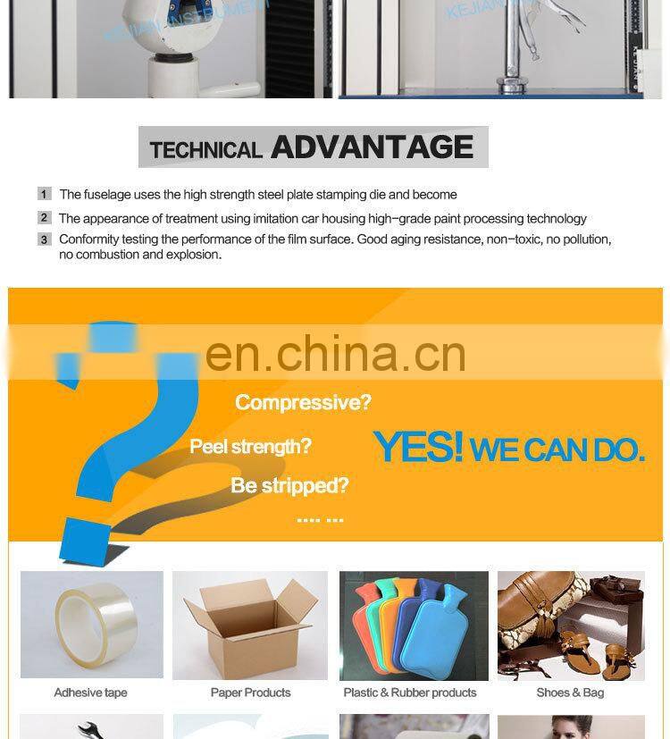 KJ-1066A electronic tensile testing machine for plastic material ASTM D638