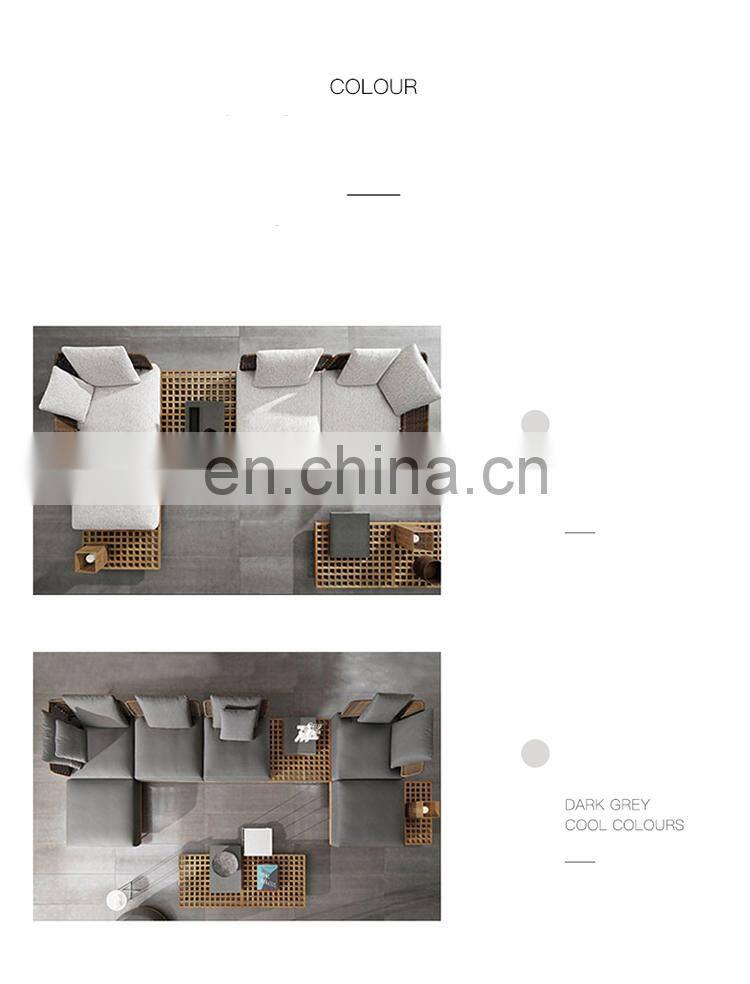 Hand-made Patio Outdoor Rattan Furniture Rope Weaving Sofa Set for Garden Furniture Outdoor