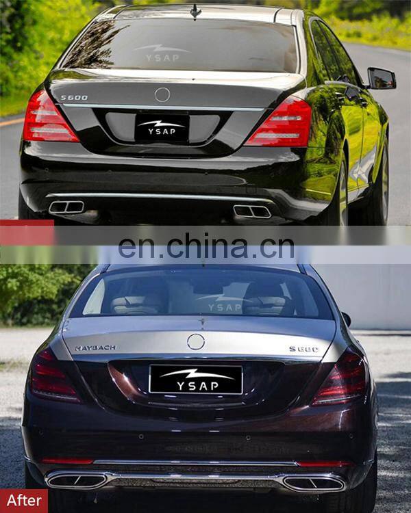 Hot selling auto body parts S class W221 upgrade to W222 Maybach style body kit