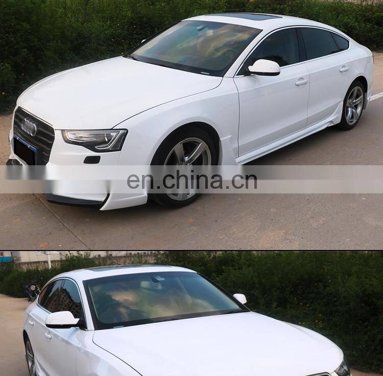 Runde ABS Material Old Audi A5 Four Door Modified Small Bodykit A5 Two Door Front Rear Lip Side Skirt For 2013-2016 Audi A5 bodykit