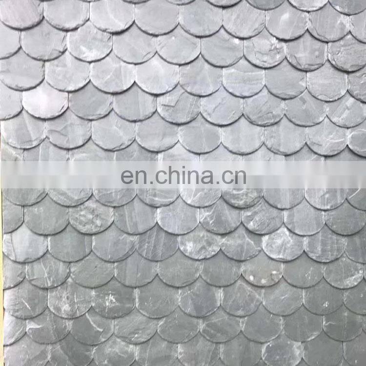 natural wall cladding decoration black slate culture stone