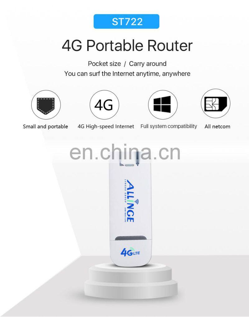 ALLINGE JYUB0096 4g Usb Dongle ST722 Router Wifi 4g Network Wifi Router