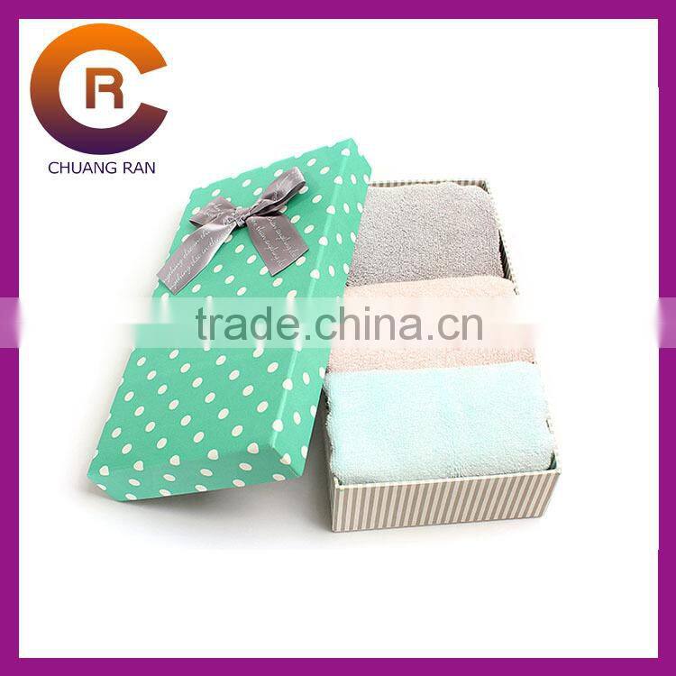 Blue custom paper window printed packaging box for hair extension