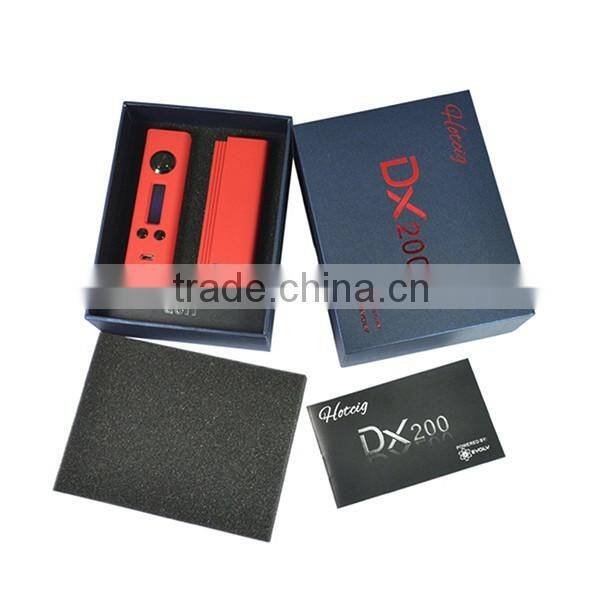 Wholesale price newest e cig mod DX 200W with dna200 chip factory price 100% original Hotcig DX 200W TC Box Mod