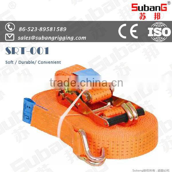 customized polyester 50mmx9m 2500kg(lc) ratchet tie down