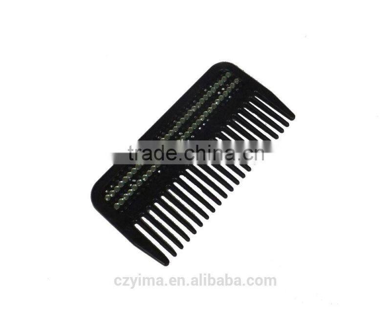 New designed bling horse mane & tail comb with green black rhinestone