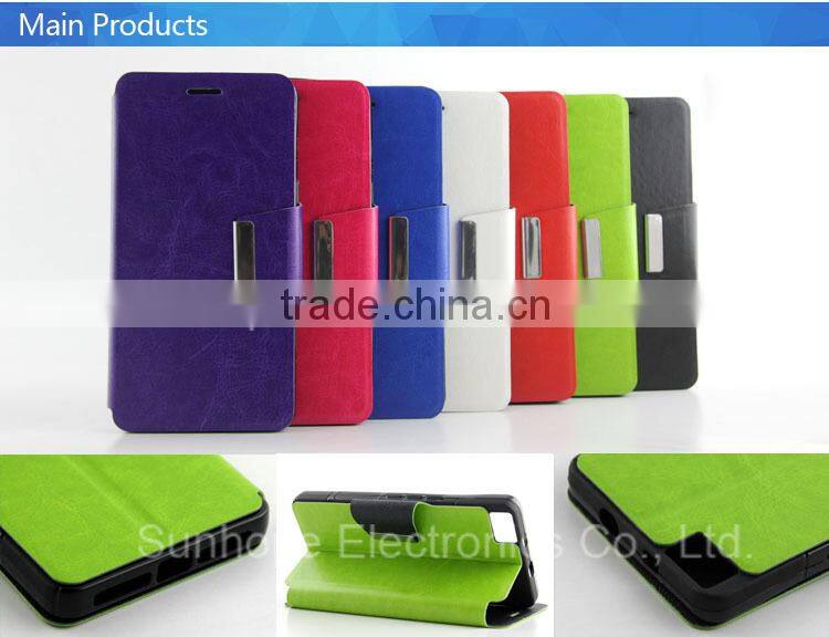 new products 2016 pu leather wallet case for BLU Quattro BQ Aquaris M5.5