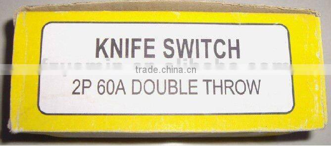 knife switch 2 pole double thrown 60A/600V