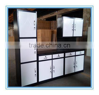 Steel kitchen cabinet with laminar flow design