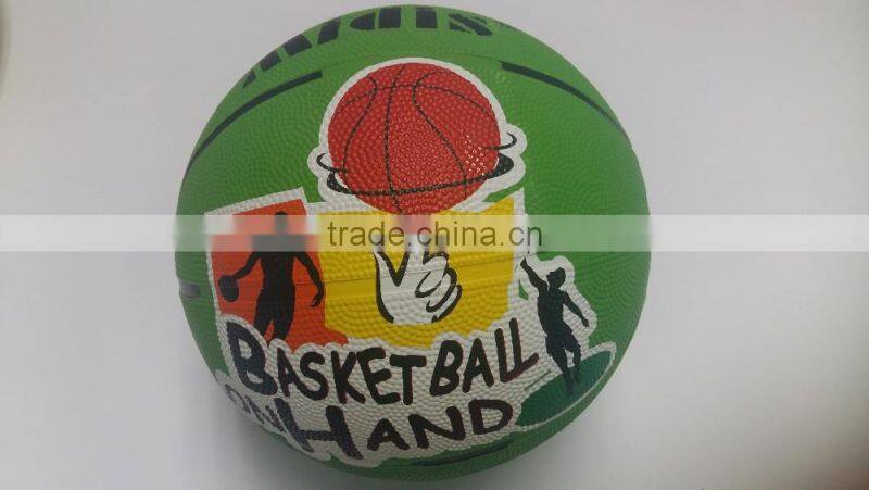 Customized offical cheap rubber basketball size 7 for promotion