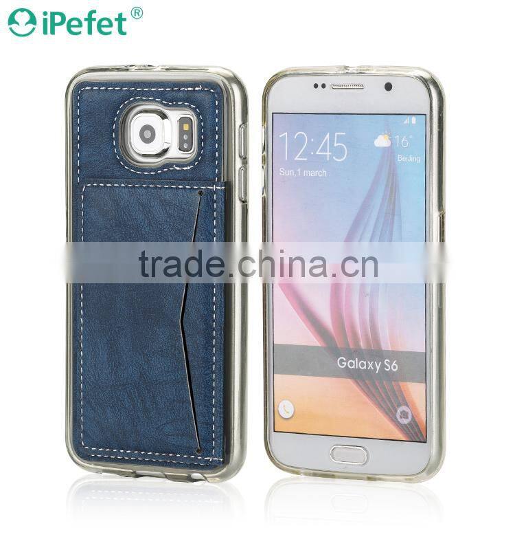 Luxury PU Leather Card Holder Wallet Stand Back Cover Case For iPhone 6/6S 4.7