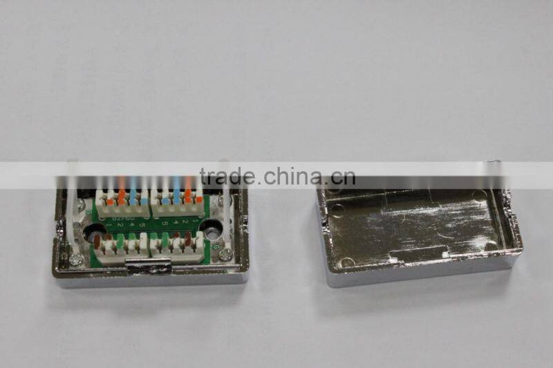 CAT5E RJ45 stp/ftp cable connector box supply OEM&ODM