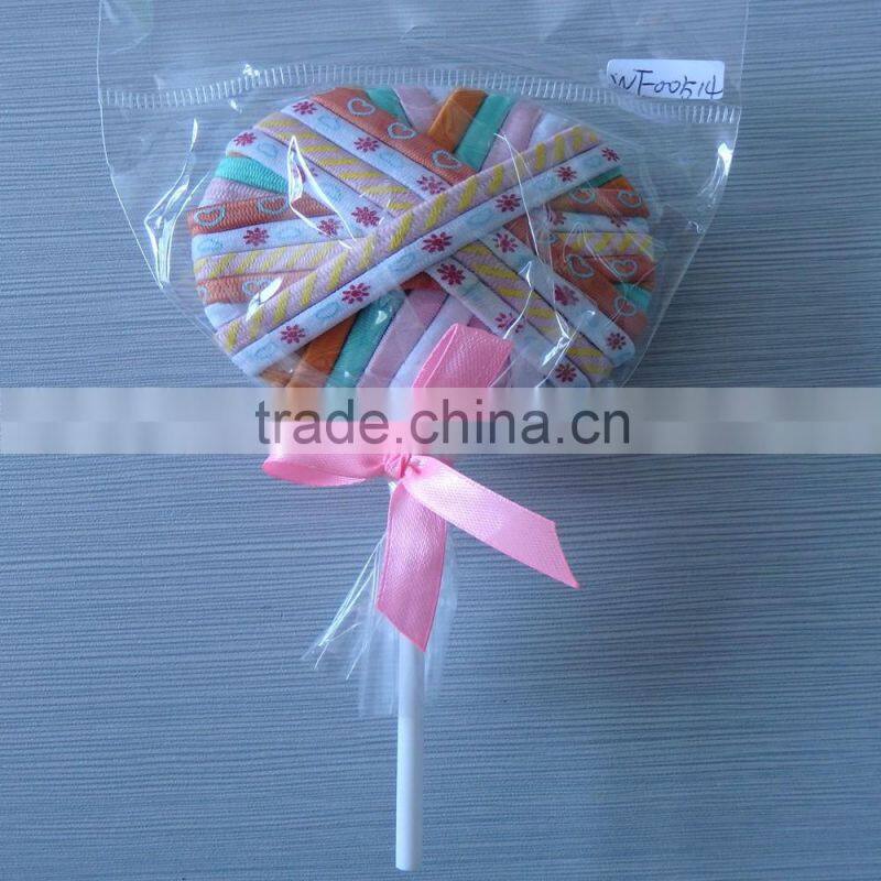 new design fashion colorful girls hair accessories fabric hair band