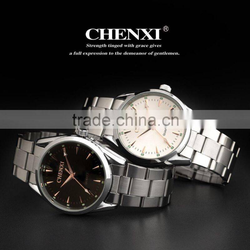 2016 New fashion Unisex stainless steel quartz Wrist Watch