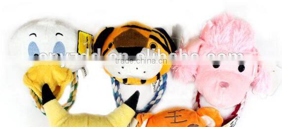 pet plush toys/pet Smile Face Custom Stuffed Plush Dog Toys / Pet plush toy