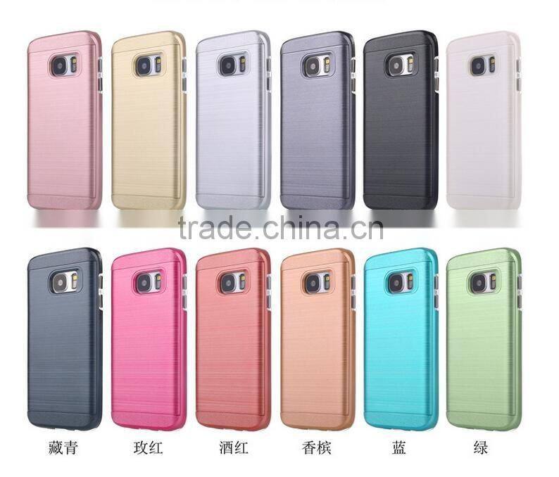 Luxury Hair Line PC Matte Texture TPU ShockProof Phone Case For Samsung S7 Cover case