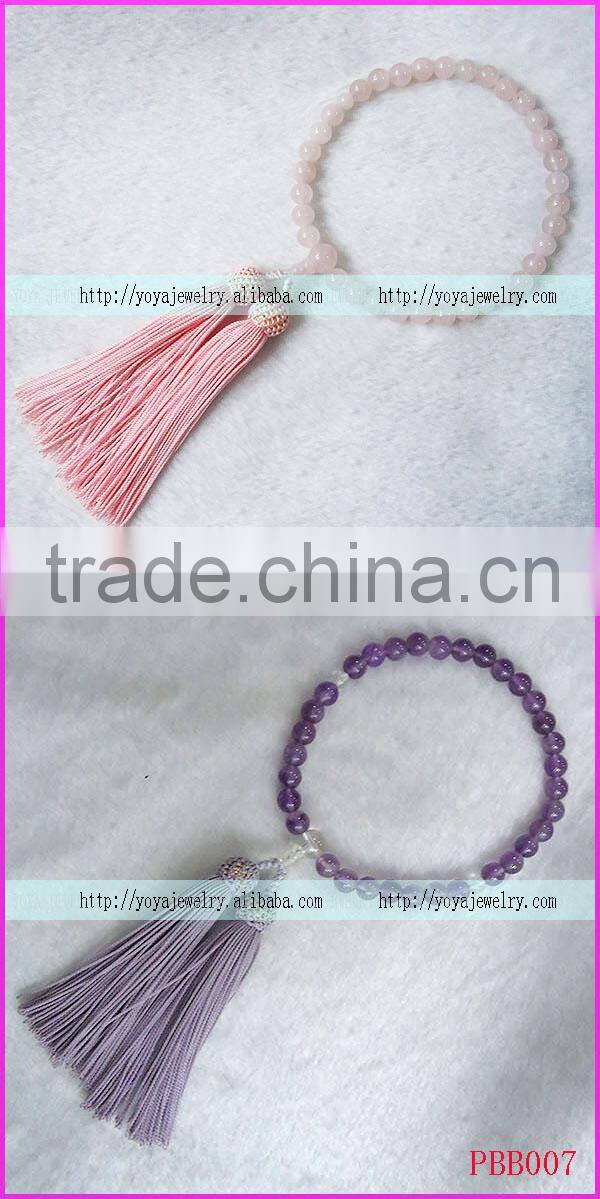 PBB006 powder crystal japanese prayer beads