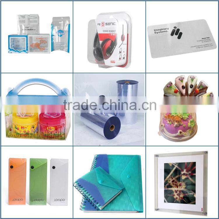 Rigid transparent PVC sheet for binding cover