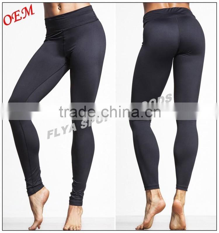 wholesale custom high quality 73% Polyester 27% Spandex yoga leggings dry fit high waist workout yoga pants for women