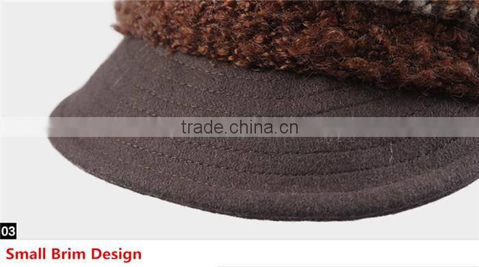 2016 fashion style custom top ball french beret hats for girls