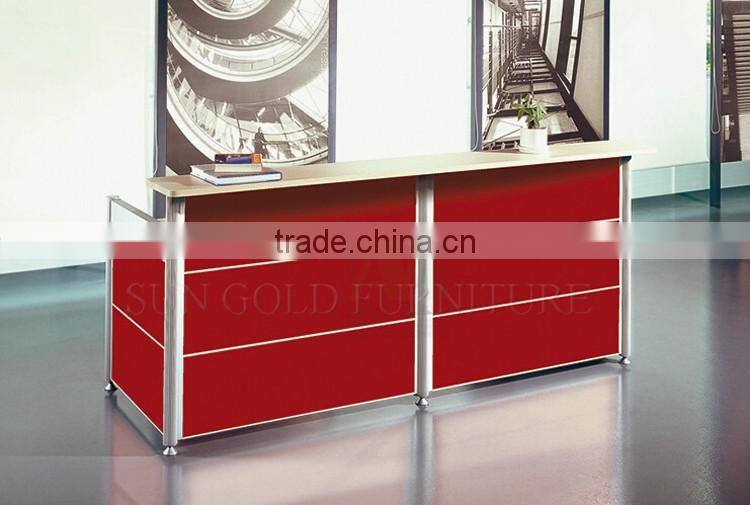 Modern salon reception table design 2 person reception desk (SZ-RTB030-1)