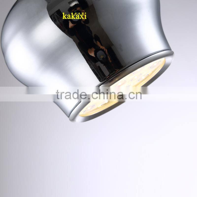 Creative LED Droplight 18W Plating Silver Color Lantern Chandelier Dining Room LED Pendant Lights