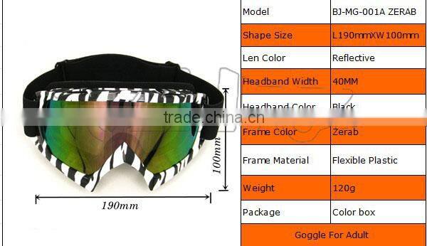 BJ-MG-001A Zebra clear transition riding glasses for motorcycle