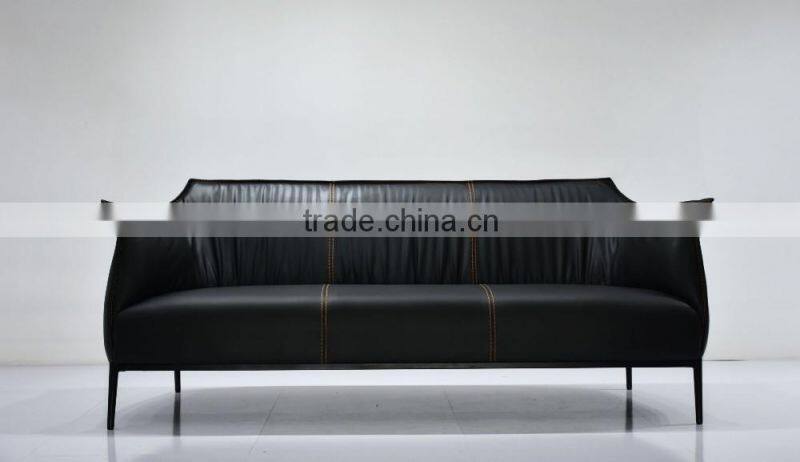 New Modern hot selling price cheap latest italian leather sofa design with kd iron legs