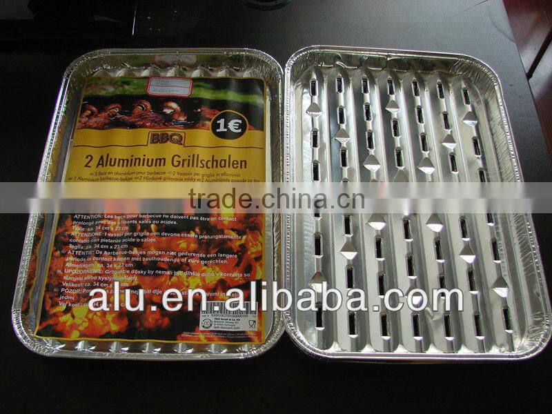 Supply professional grill aluminum foil trays for BBQ