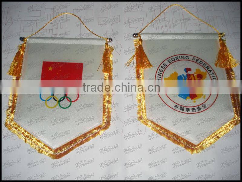 Custom Pennant Flag Gift Flag Club Exchange Flag For Competition Honor Gift Promotion