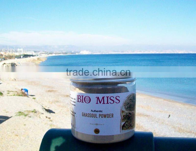 100% Authentic and Natural Ghassoul Clay Powder - Finest Powder for Face, Body & Hair Mask