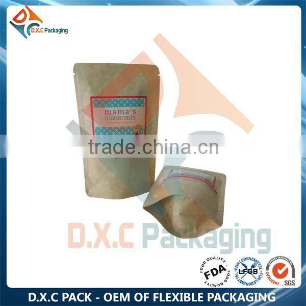 Customzied Order Stand Up Kraft Paper Bag 50g/100g/250g/500g