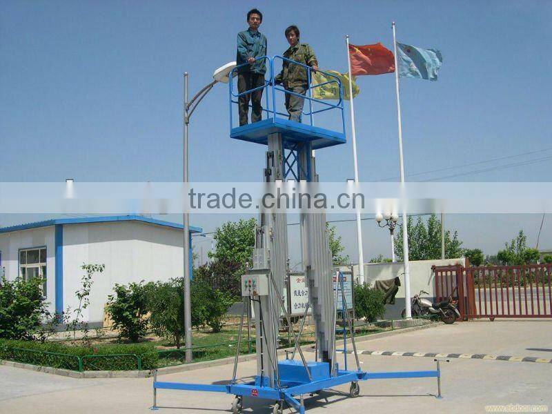 electric air hydraulic motorcycle potable man lift