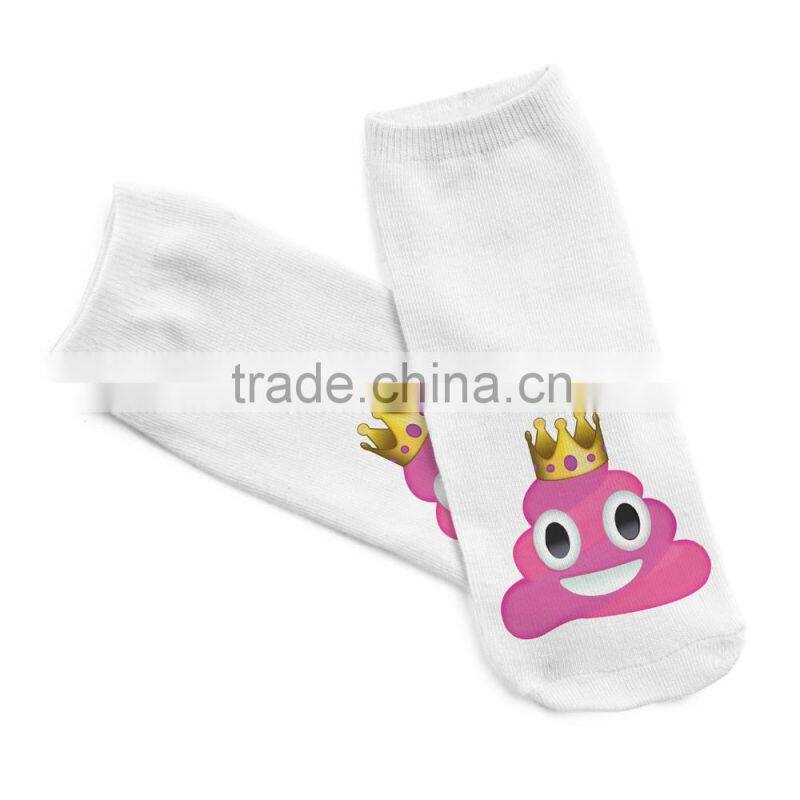 high quality 3d digital full print colorful cartoon cute boy tube socks