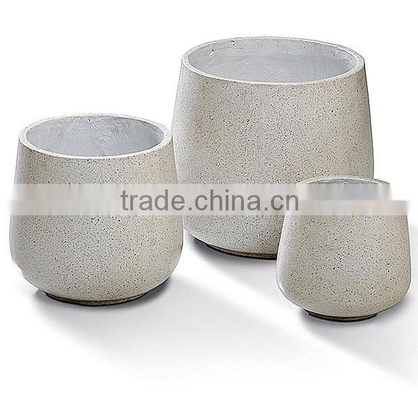 Fiber terrazzo pots - Handmade - Made in Vietnam