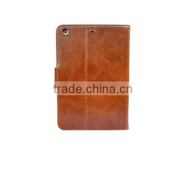 Top-level pc wallet leather case for ipad mini, for ipad mini wallet case