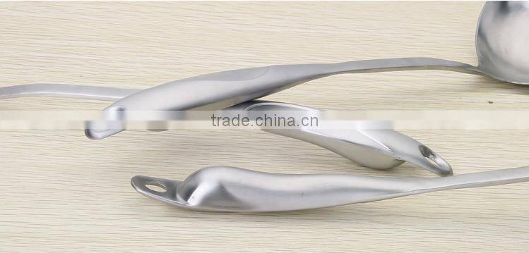 Mirror Finish Stainless Steel Kitchen Utensil 304 Serving Cooking Utensil Set