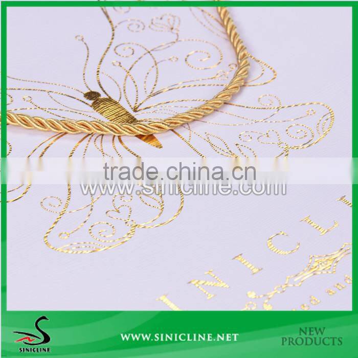 Sinicline high quality Paper Bag with gold foiled stamped