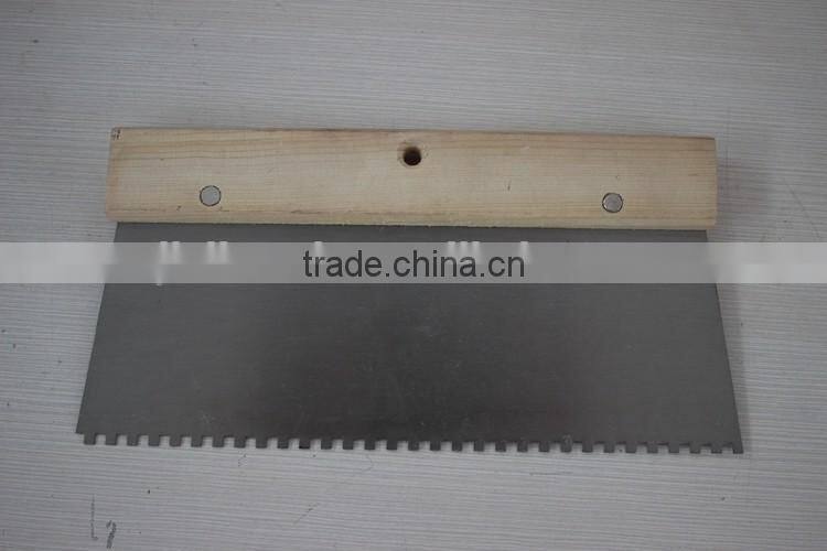 Teeth blade tools / carbon steel blade scraper with wooden handle