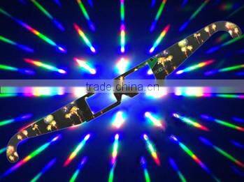New arrival popular hot selling custom diffraction of light hearts glasses