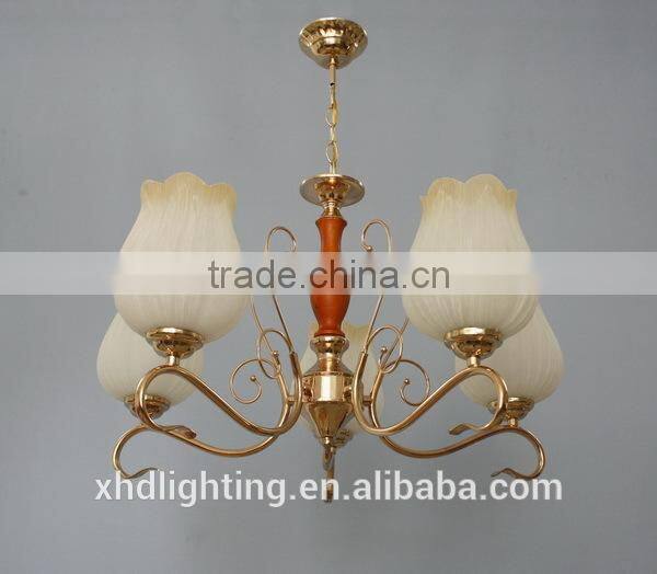 XHD flower-shaped glass chandelier pendant lamp