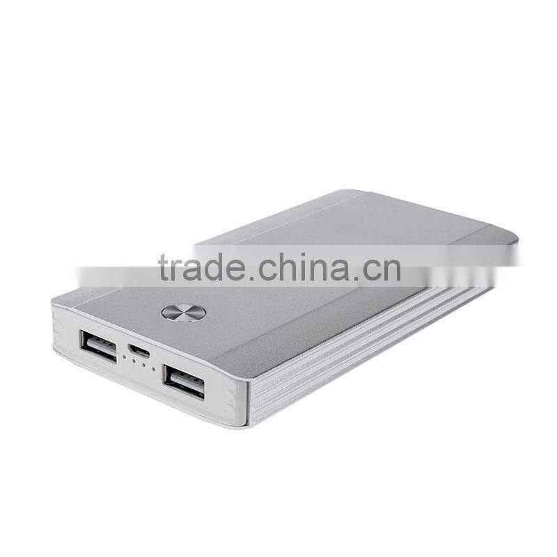 New arrival 10000mAh aluminium alloy universal external laptop battery charger with IOS9001 certification