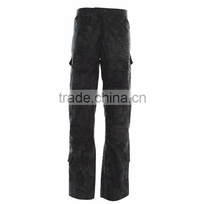 black python tactical suit in military uniform