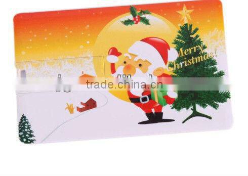Credit Card USB Flash Drive for Christmas Gift